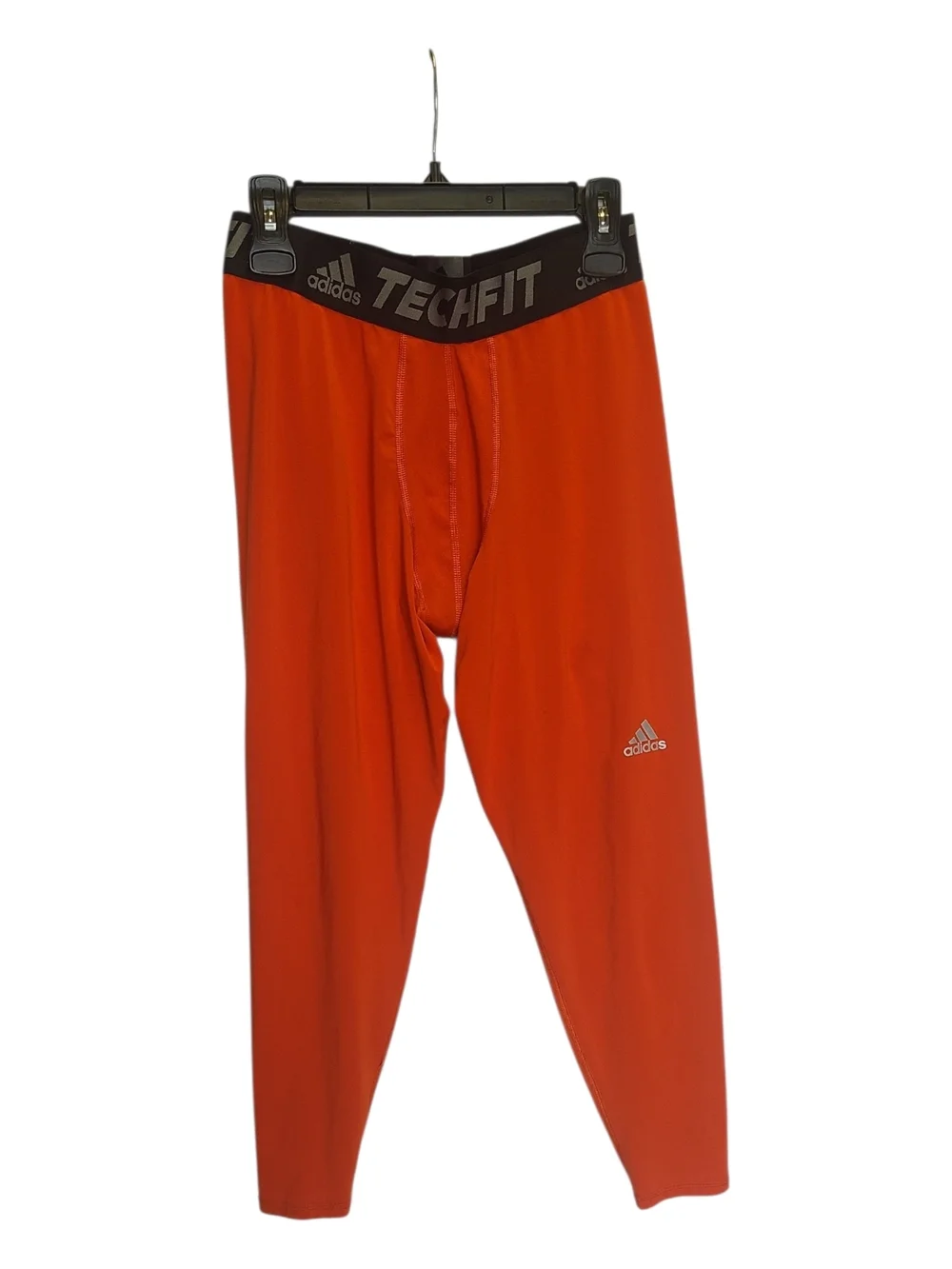Adidas Techfit Climalite Compression Tights Men's XL Orange Athletic Leggings